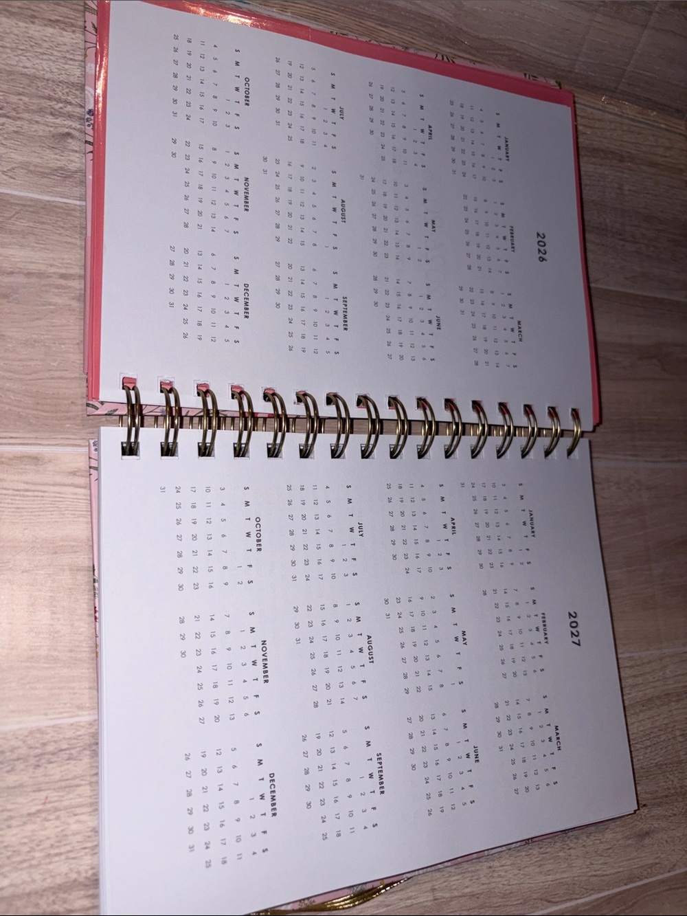 Be A Light Floral 18-Month Agenda with Gold Pen - Pink - Picture 6 of 10